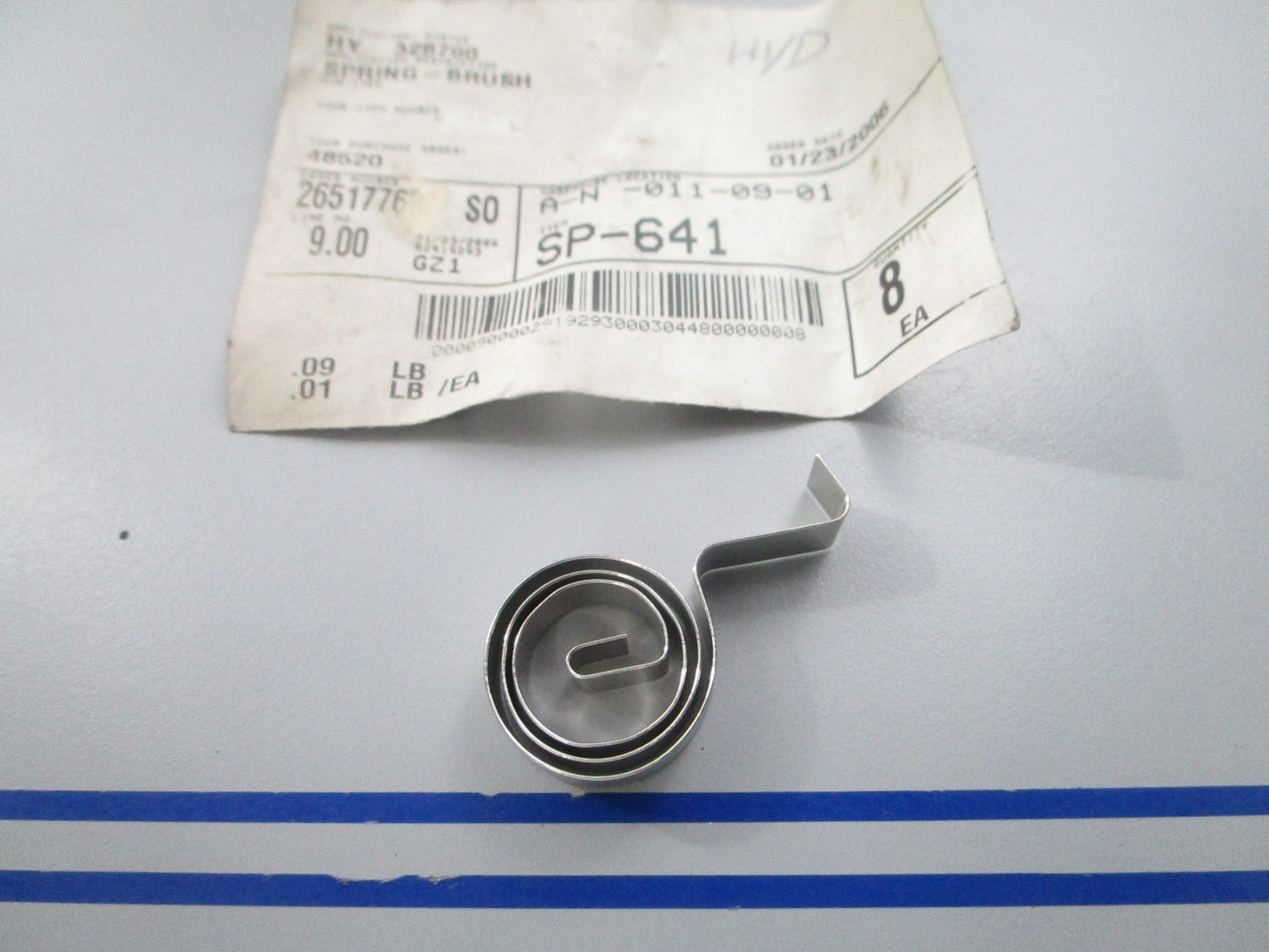 NEW OEM 328760 Hyster Brush Spring 0810