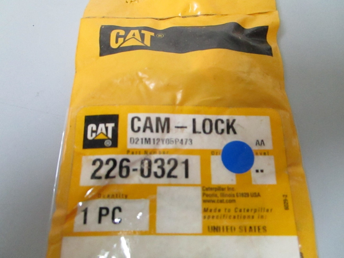 *NEW OEM* 0810 CAT Lock Cam 226-0321