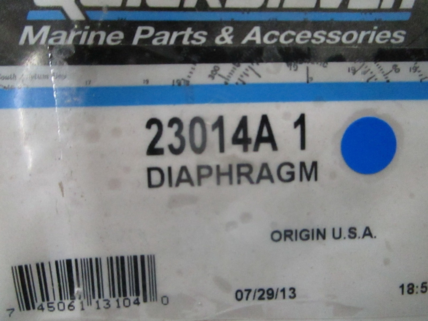 *NEW OEM* 0810 Mercury Quicksilver Diaphragm 23014A 1