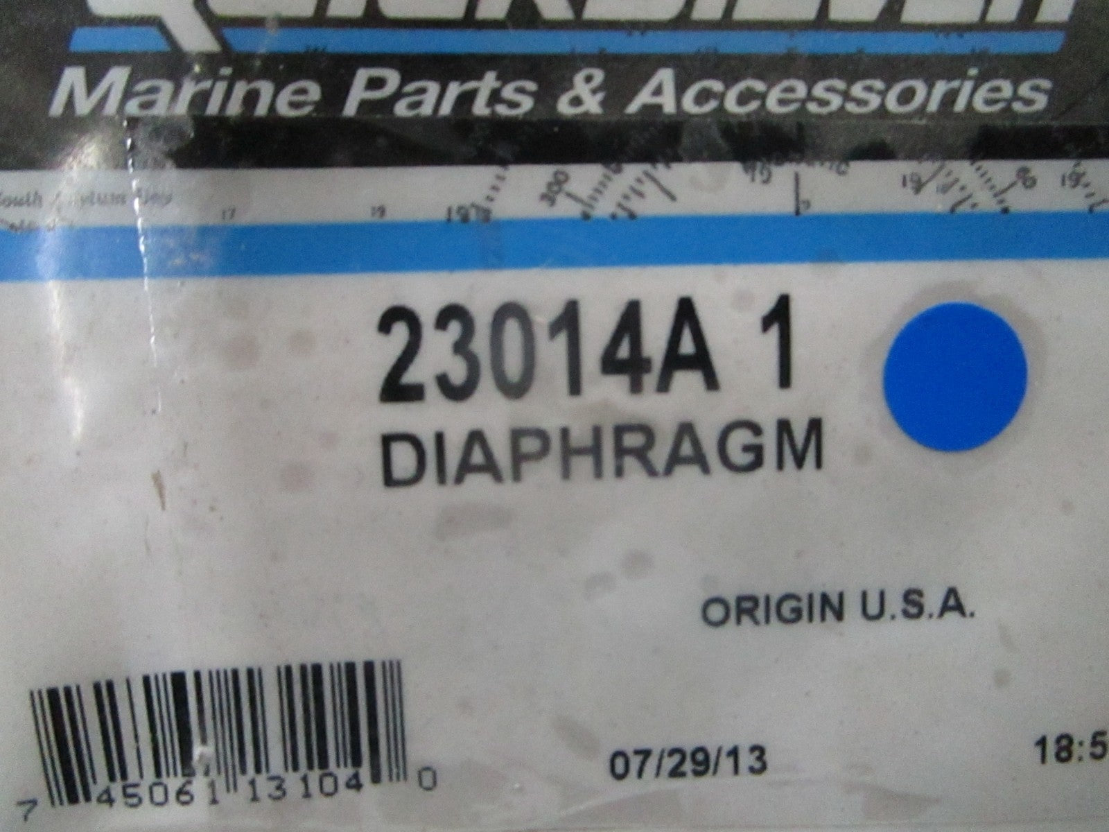 *NEW OEM* 0810 Mercury Quicksilver Diaphragm 23014A 1