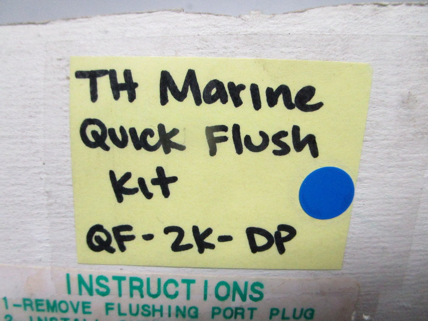 *NEW OEM* 0820 TH Marine Quick Flush Kit QF-2K-DP