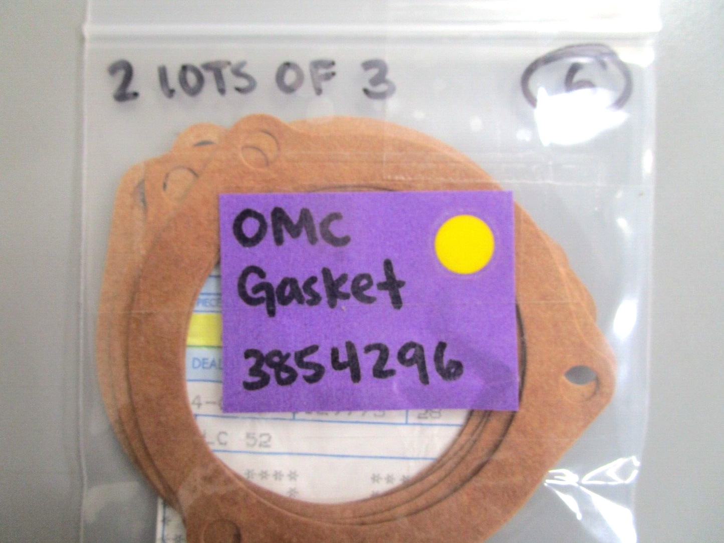 *NEW OEM* (LOT OF 3) 0750 OMC Johnson Evinrude GASKET 3854296