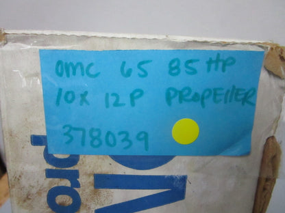 *NEW OEM* 0720 OMC Johnson Evinrude 65 85 HP 10 x 12P Propeller 378039 0378039
