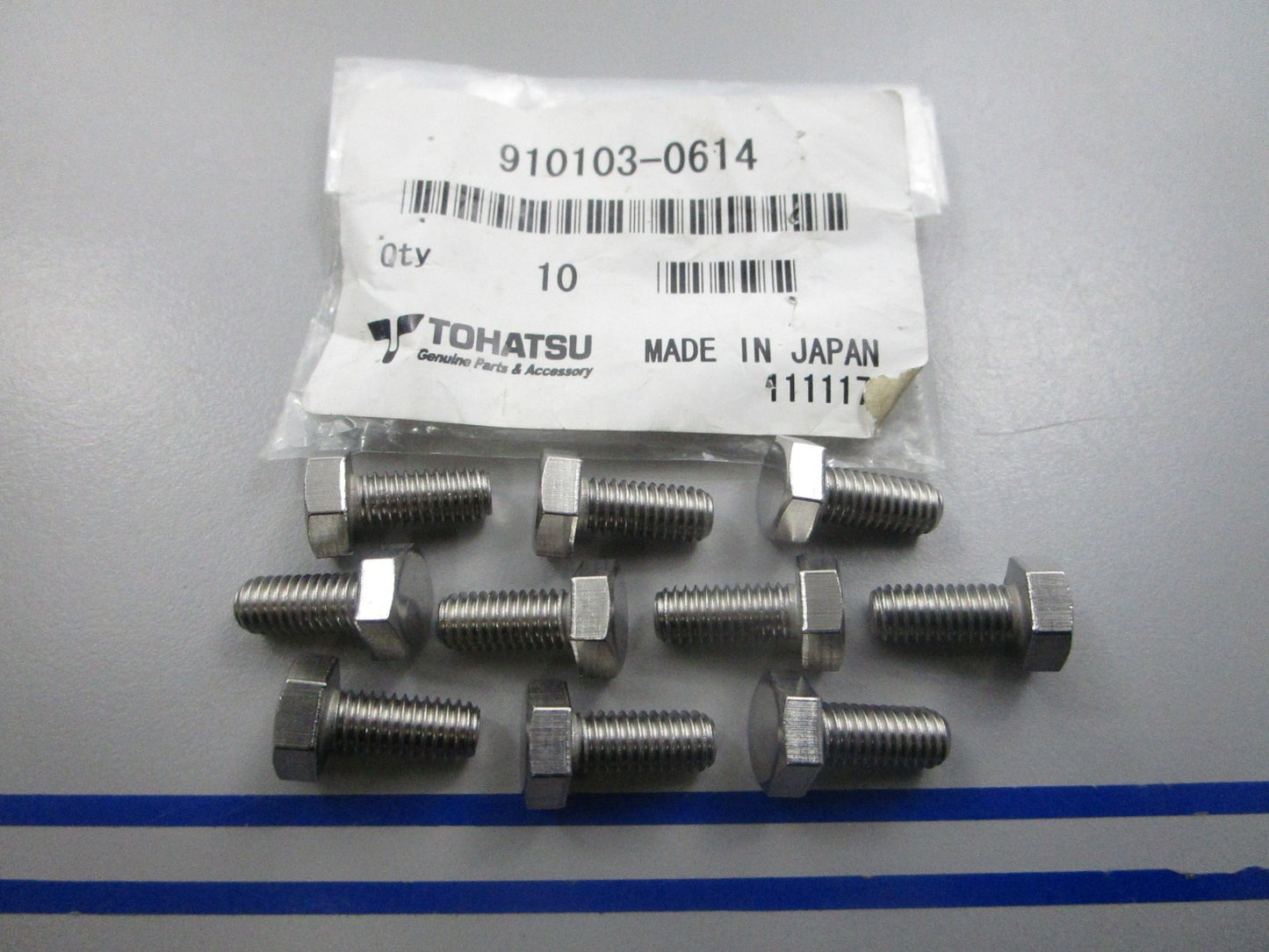 NEW OEM (LOT OF 10) 910103-0614 Tohatsu Bolt 0810