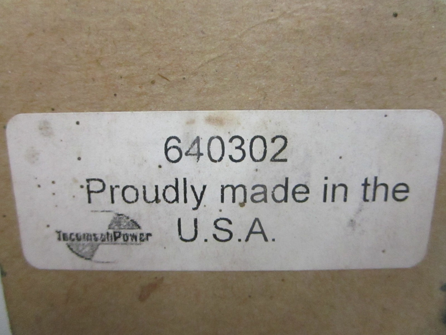 NEW OEM 640302 Tecumseh Carburetor 0820