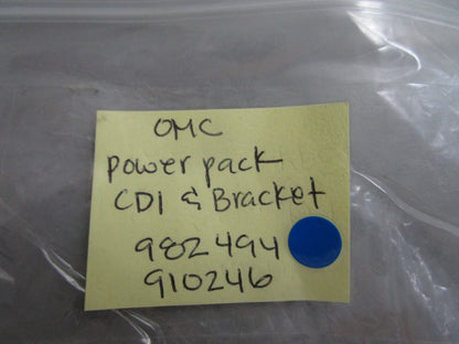 *NEW OEM* 0810 OMC Johnson Evinrude Powerpack CDI & Bracket 982494 910246