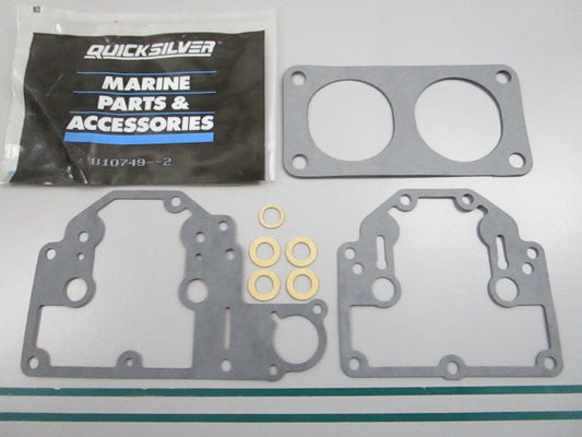 NEW OEM 810749-2 Mercury Quicksilver Carburetor Gasket Kit 0810