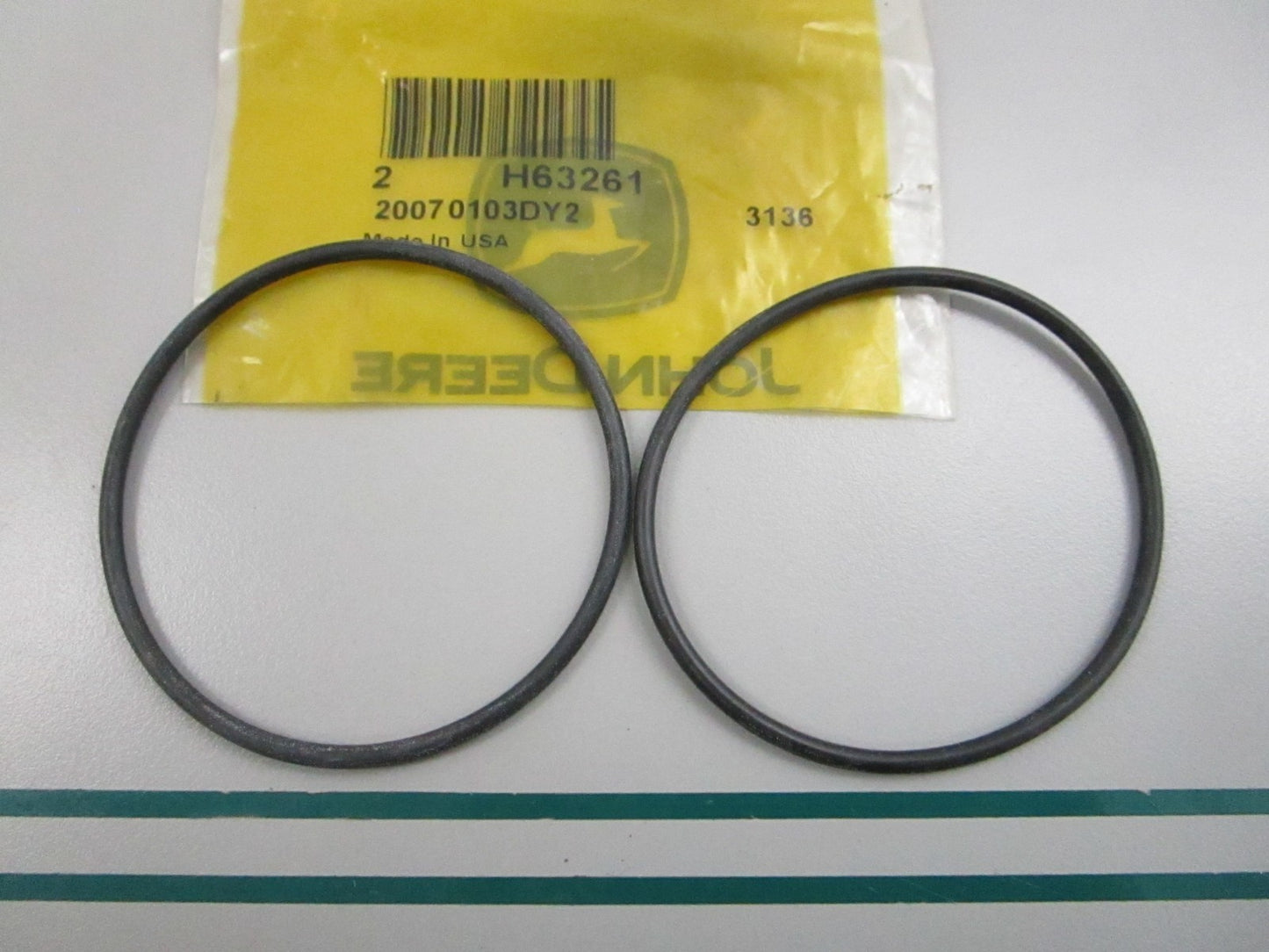 NEW OEM (LOT OF 2) H63261 John Deere O-Ring 0810