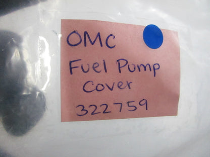 *NEW OEM* 0810 OMC Johnson Evinrude Fuel Pump Cover 322759 0322759