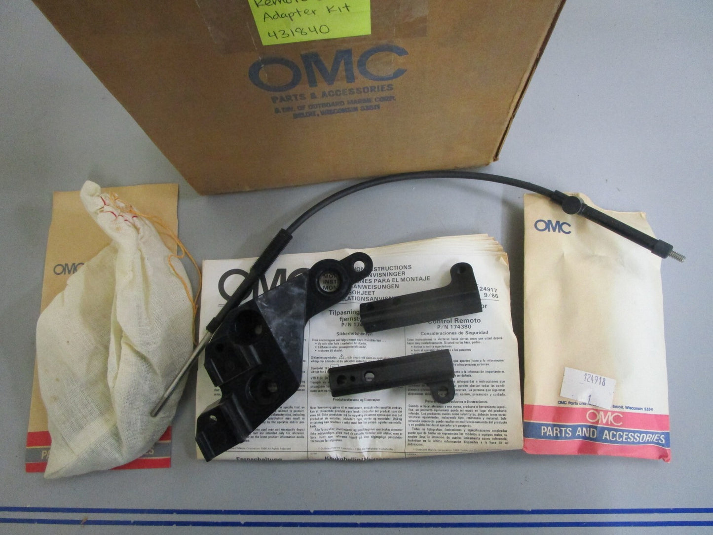*NEW OEM* 0820 OMC Johnson Evinrude Remote Control Adapter Kit 431840 0431840