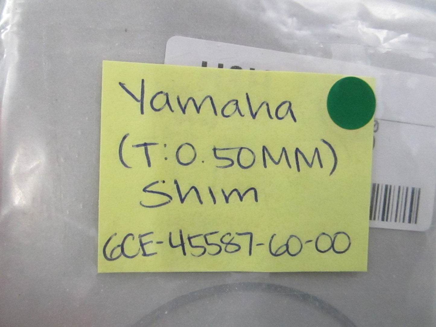 NEW OEM (LOT OF 2) 6CF-45587-60-00 Yamaha (T:0.50mm) Shim 0810