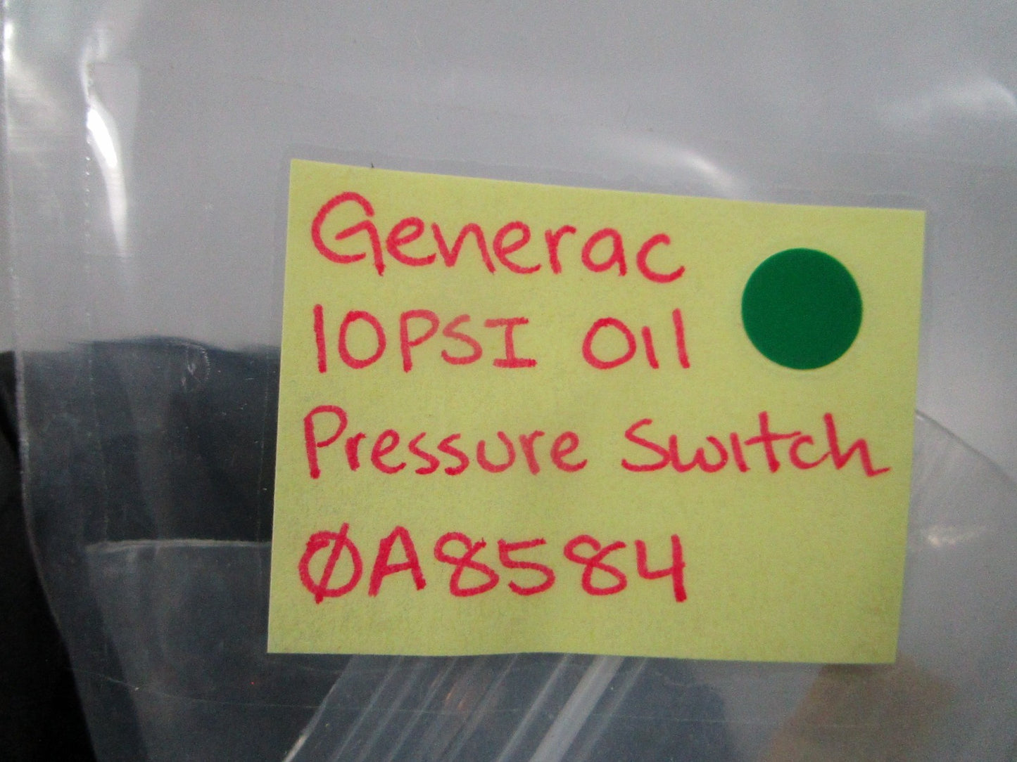 NEW OEM 0A8584 Generac 10PSI Oil Pressure Switch 0810