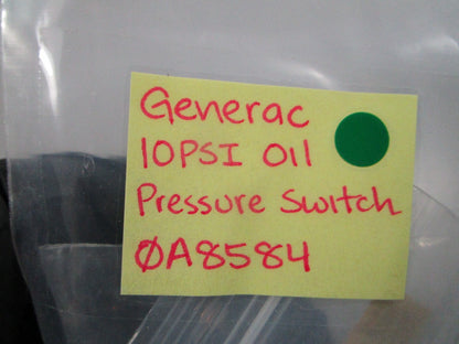 NEW OEM 0A8584 Generac 10PSI Oil Pressure Switch 0810