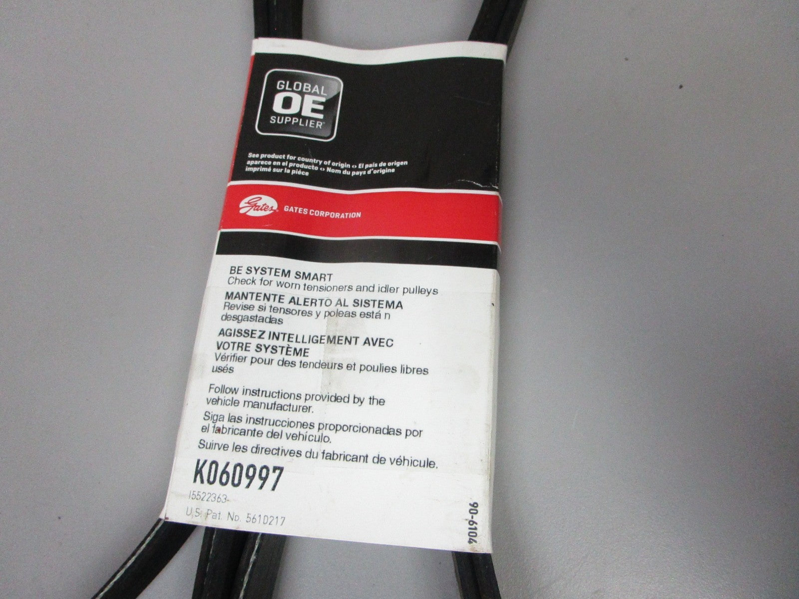 NEW K060997 Gates Micro-V 13/16" x 100 ¼" Serpentine Belt 0720