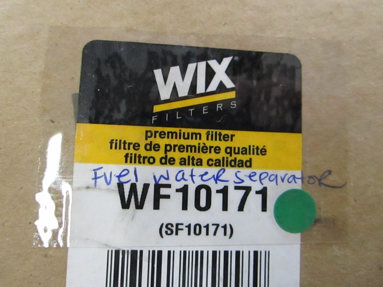 NEW WF10171 WIX Fuel Water Separator 0810