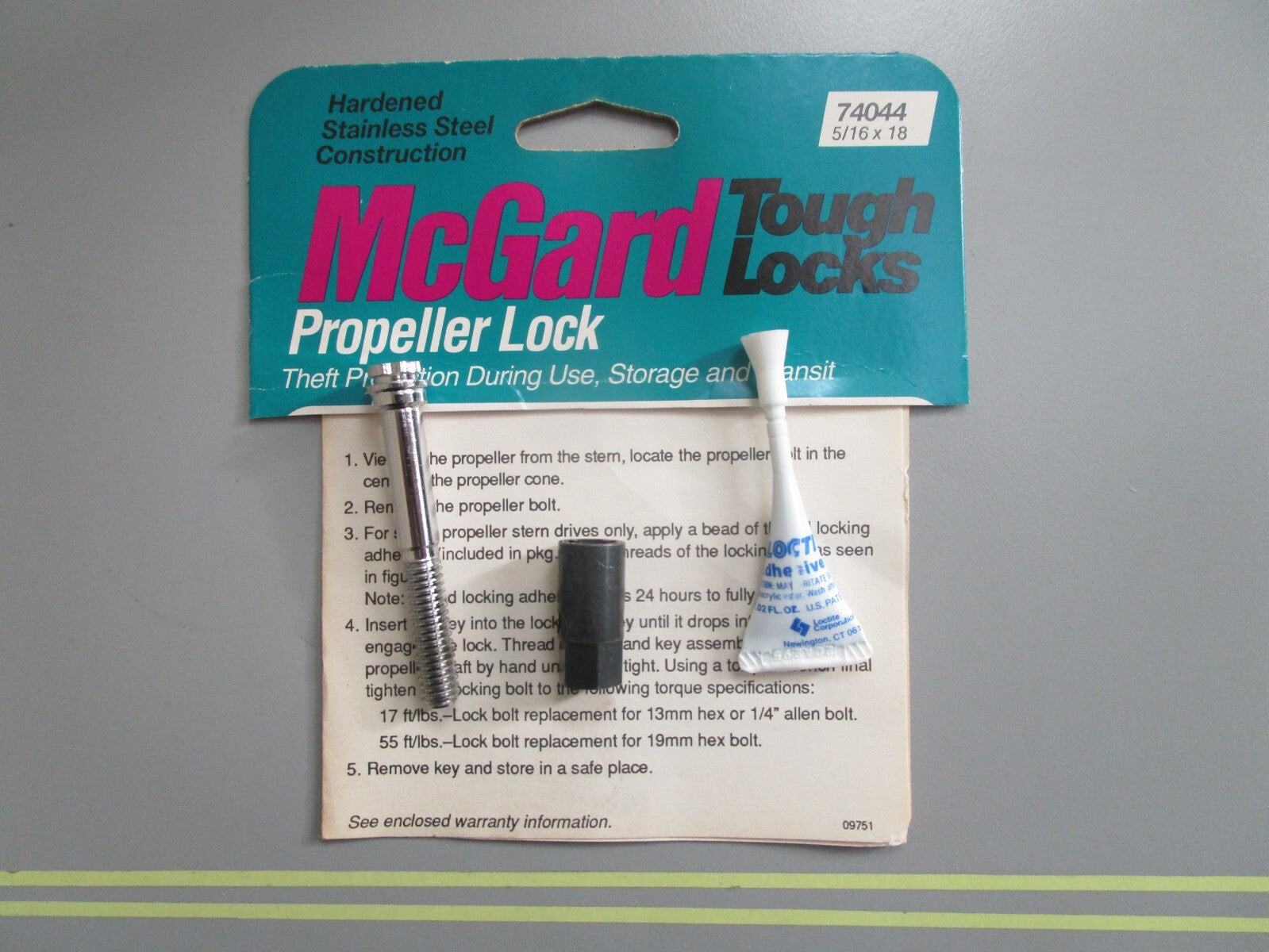 *NEW* 0810 McGard 5/16 x 18 Propeller Lock 74044