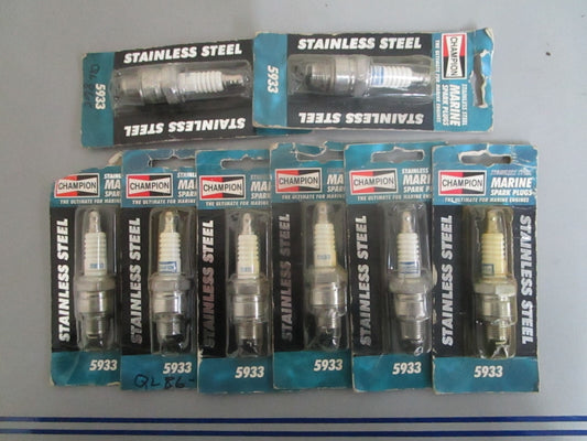 *NEW* (LOT OF 8) 0820 Champion Spark Plug 5933