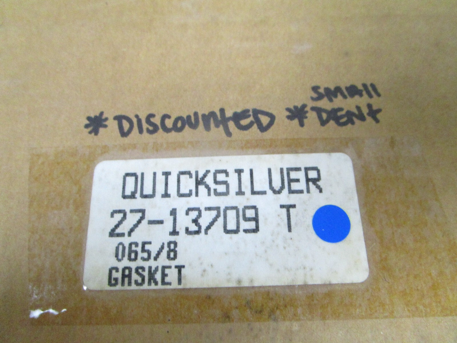 *NEW OEM* 0810 Mercury Quicksilver Gasket 27-13709T