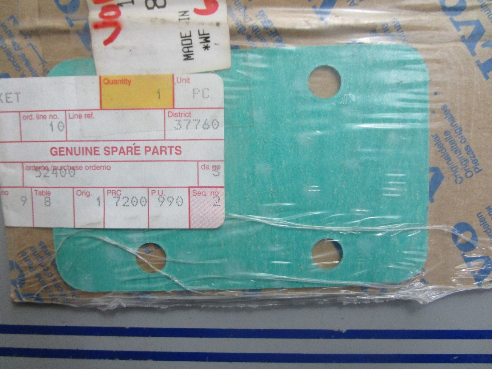 *NEW OEM* 0810 Volvo Penta Gasket 856041