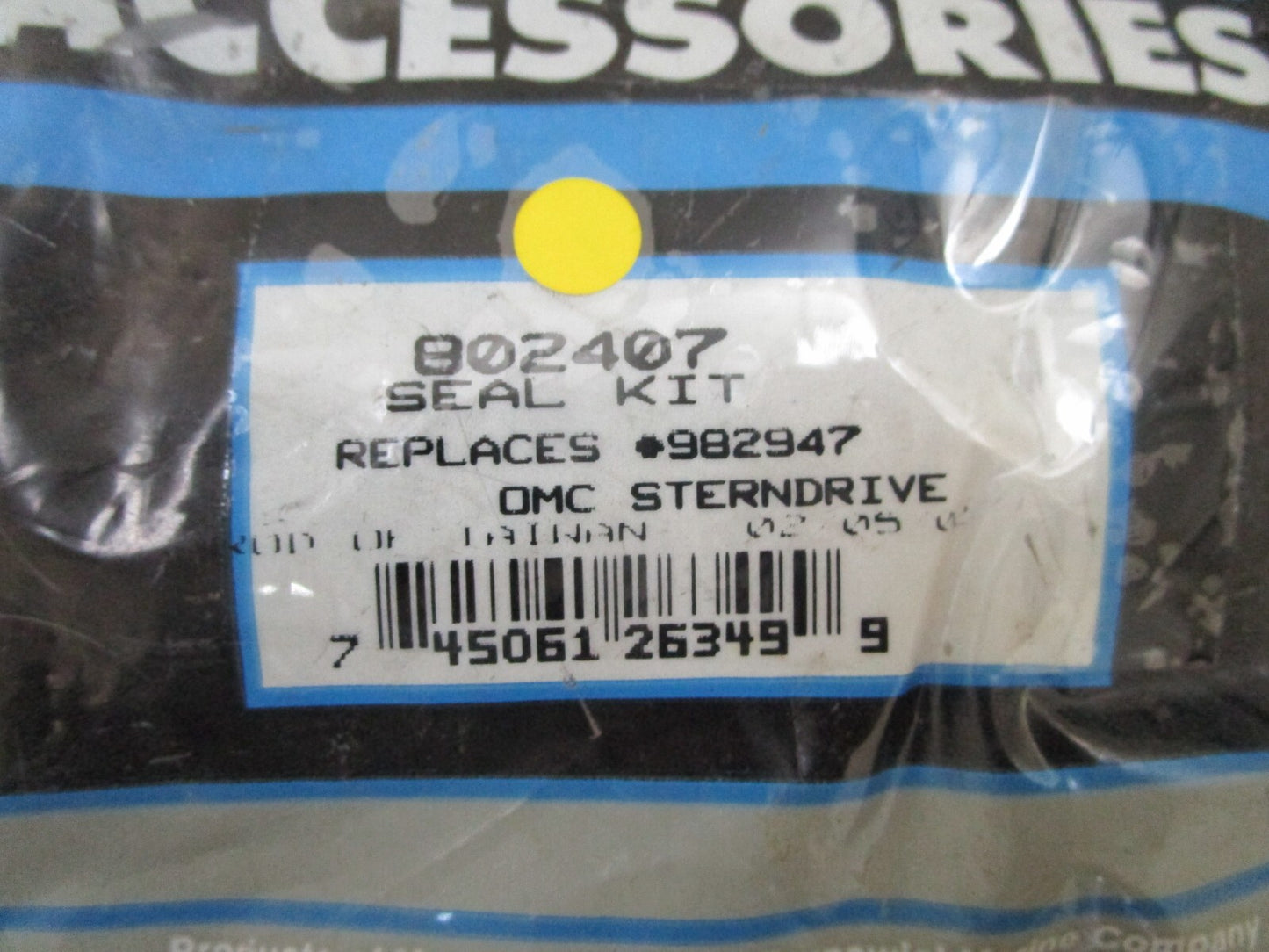 *NEW OEM* 0810 Mercury Quicksilver Seal Kit 802407