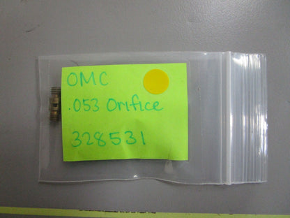 *NEW OEM* 0810 OMC Johnson Evinrude .053 Orifice 328531 0328531