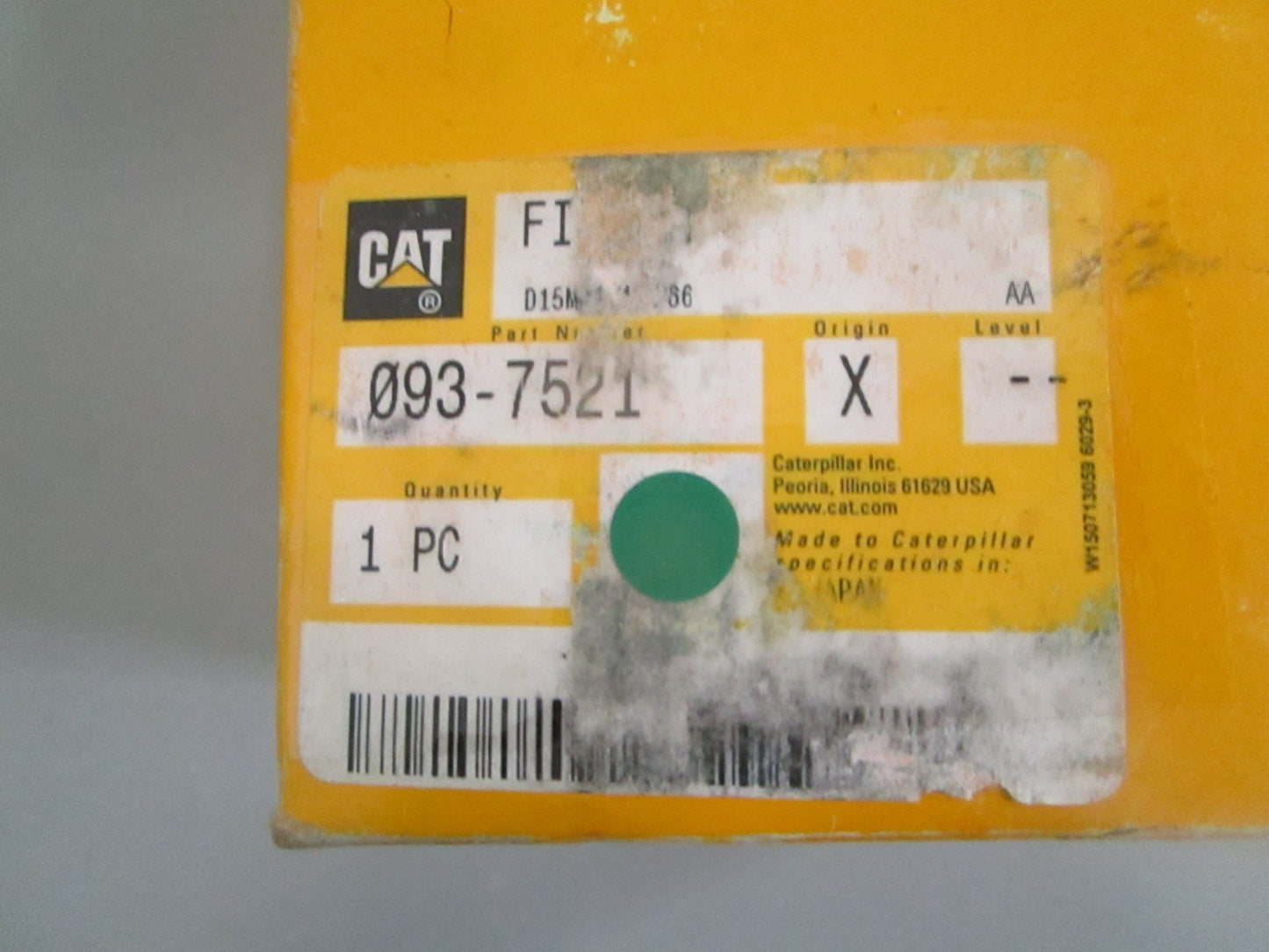 Caterpillar 093-7521 Hydraulic Transmission Oil Filter Excavator NEW OEM 0820