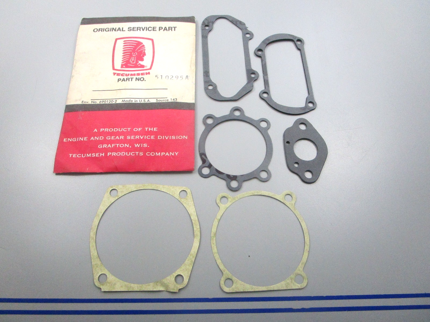 NEW OEM 510295A Tecumseh Gasket Set 0810