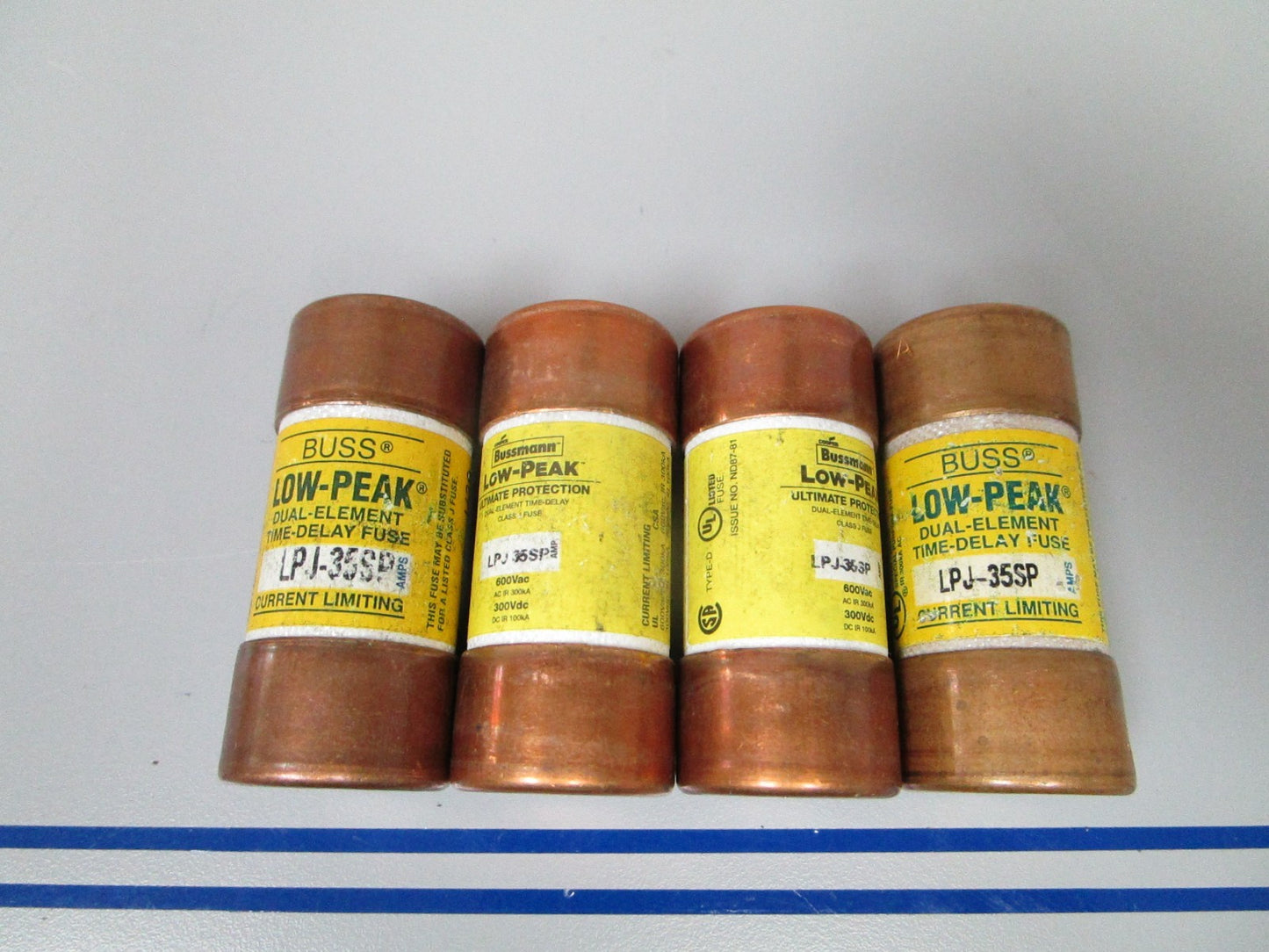 NEW OEM LPJ-35SP Bussman Low-Peak Dual Element Time Delay Class J Fuse (4) 0720