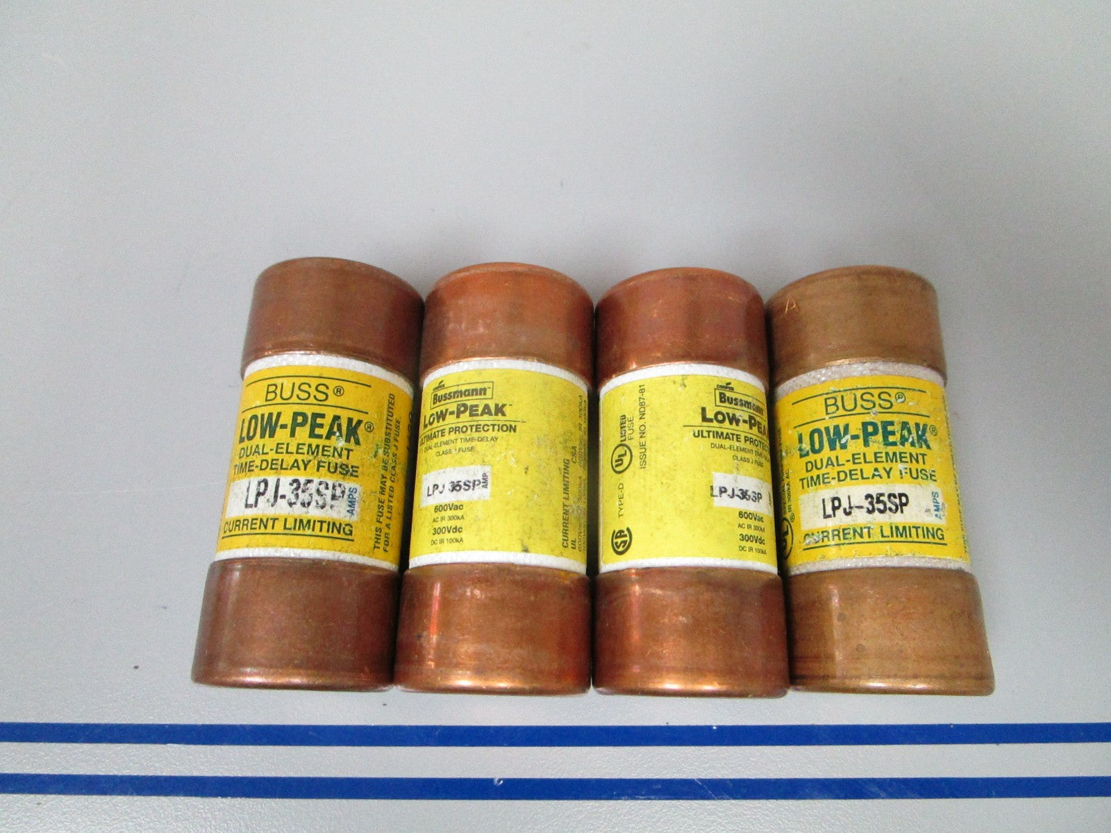 NEW OEM LPJ-35SP Bussman Low-Peak Dual Element Time Delay Class J Fuse (4) 0720