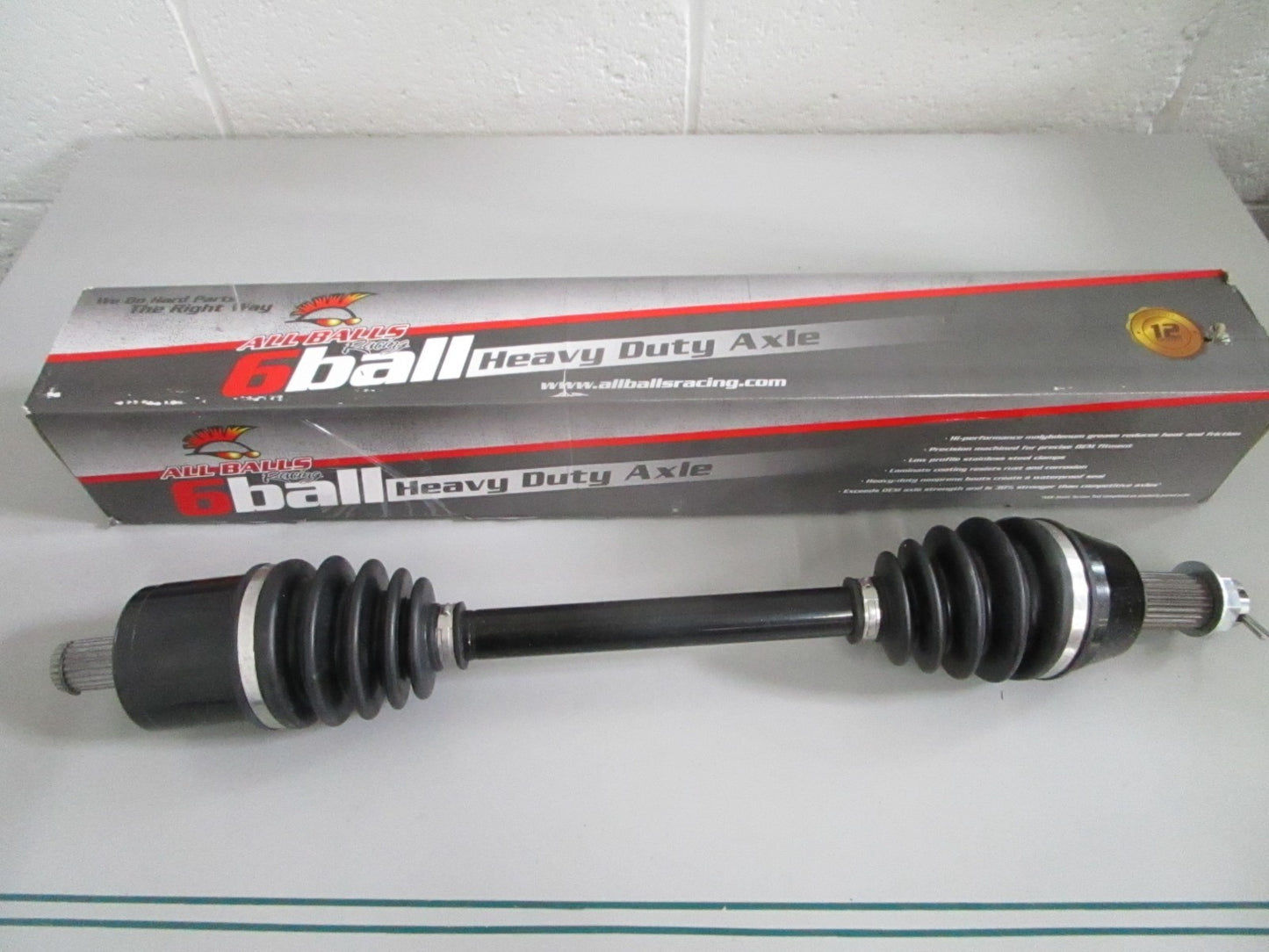All Balls NEW AB6-PO-8-304 Polaris RZR 570 800 6 Ball HD Front Axle NOS 0820