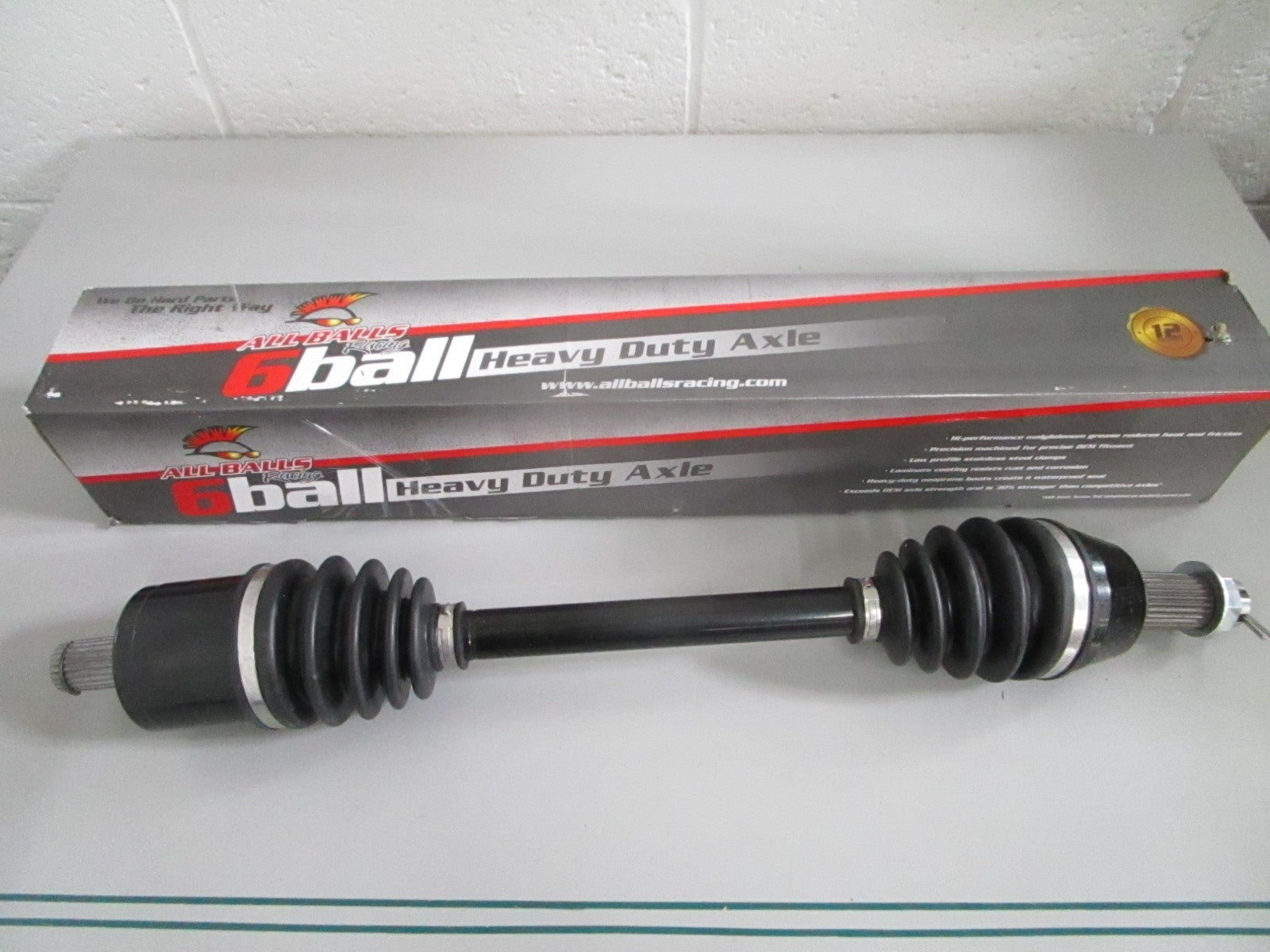 All Balls NEW AB6-PO-8-304 Polaris RZR 570 800 6 Ball HD Front Axle NOS 0820
