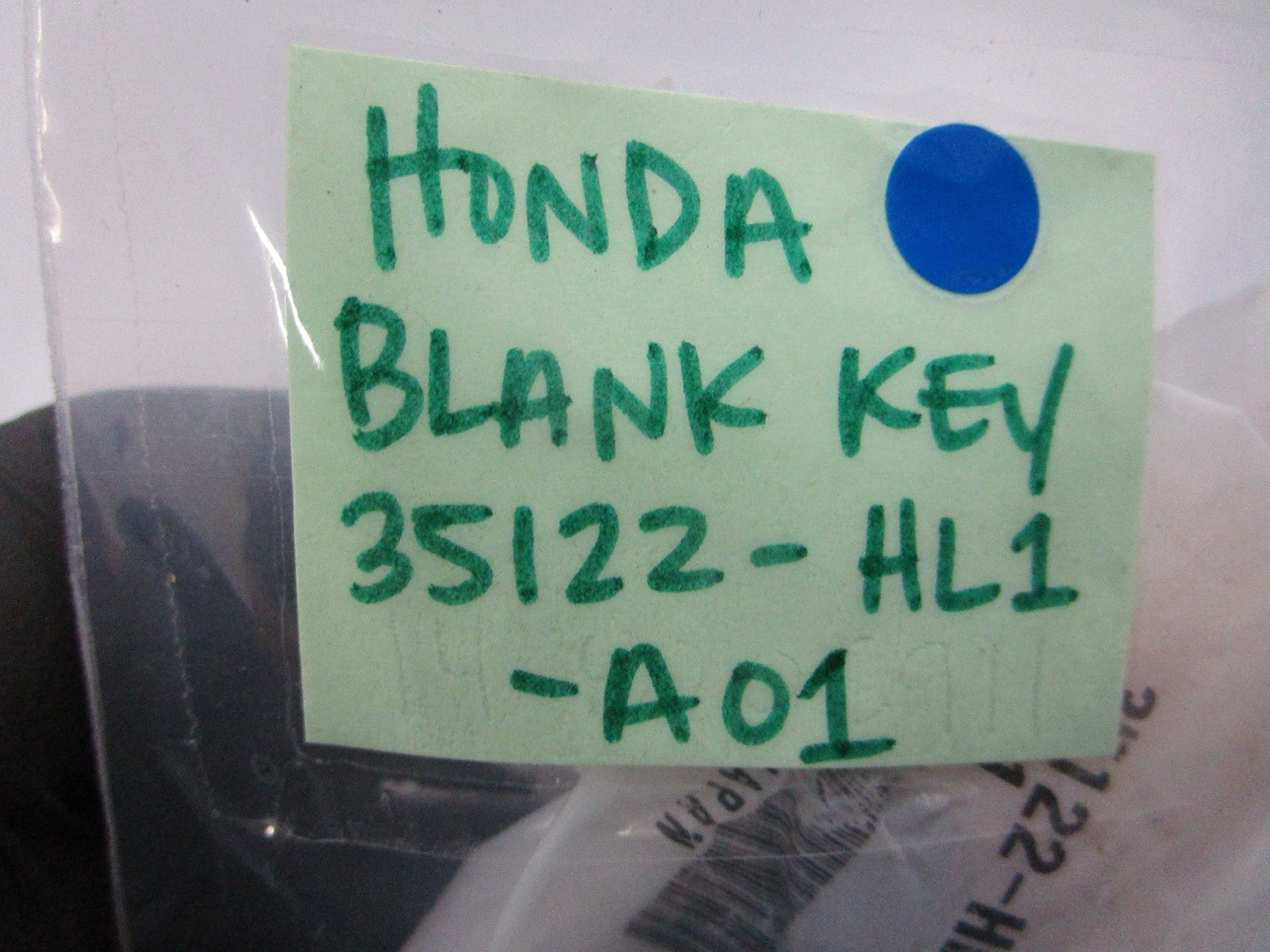 *NEW OEM* 0810 Honda Blank Key 35122-HL1-A01