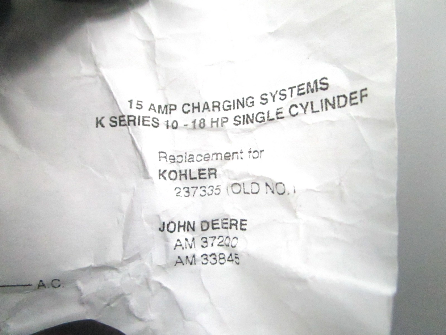 NEW Stens 435-024 Regulator Replaces: Kohler 237335 0810