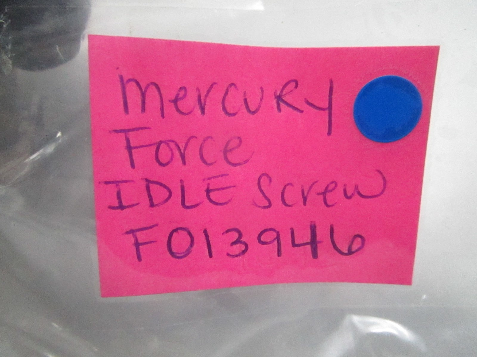 NEW OEM F013946 Mercury Force Idle Screw 0810