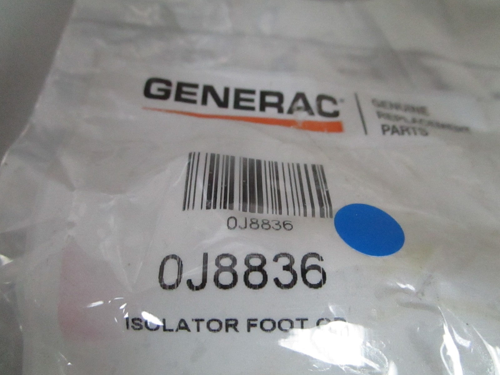 NEW OEM 0J8836 Generac Isolator Foot 0720