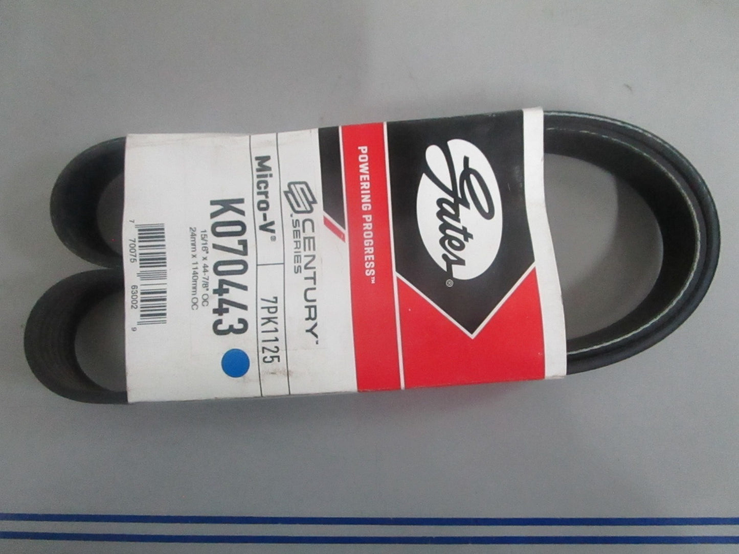 NEW K070443 Gates Century Series Micro-V Serpentine Belt 0820
