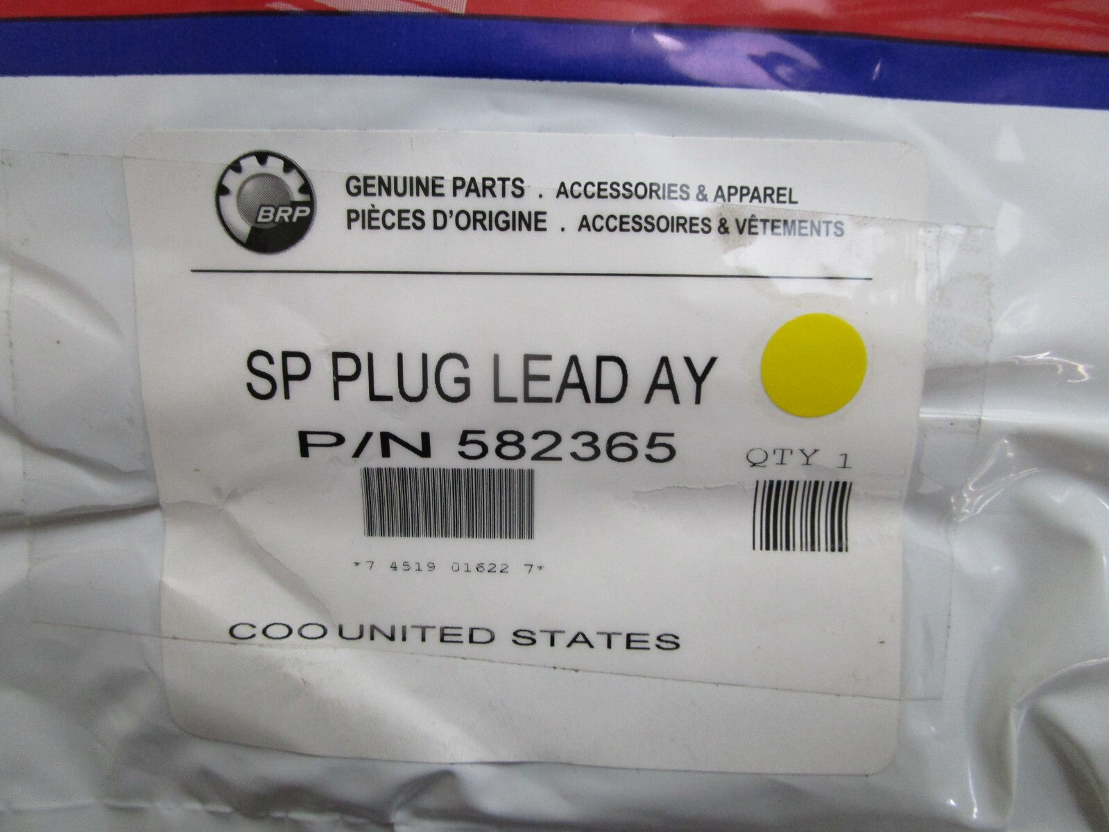 *NEW OEM* 0720 OMC Johnson Evinrude Spark Plug Lead Assembly 582365 0582365