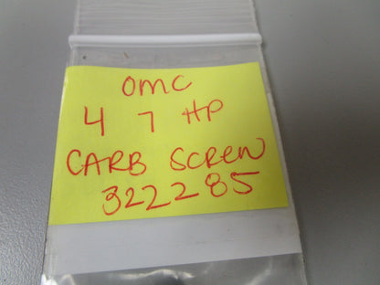 *NEW OEM* (LOT OF 2) 0810 OMC Johnson Evinrude 4-7HP Carb Screw 322285 0322285