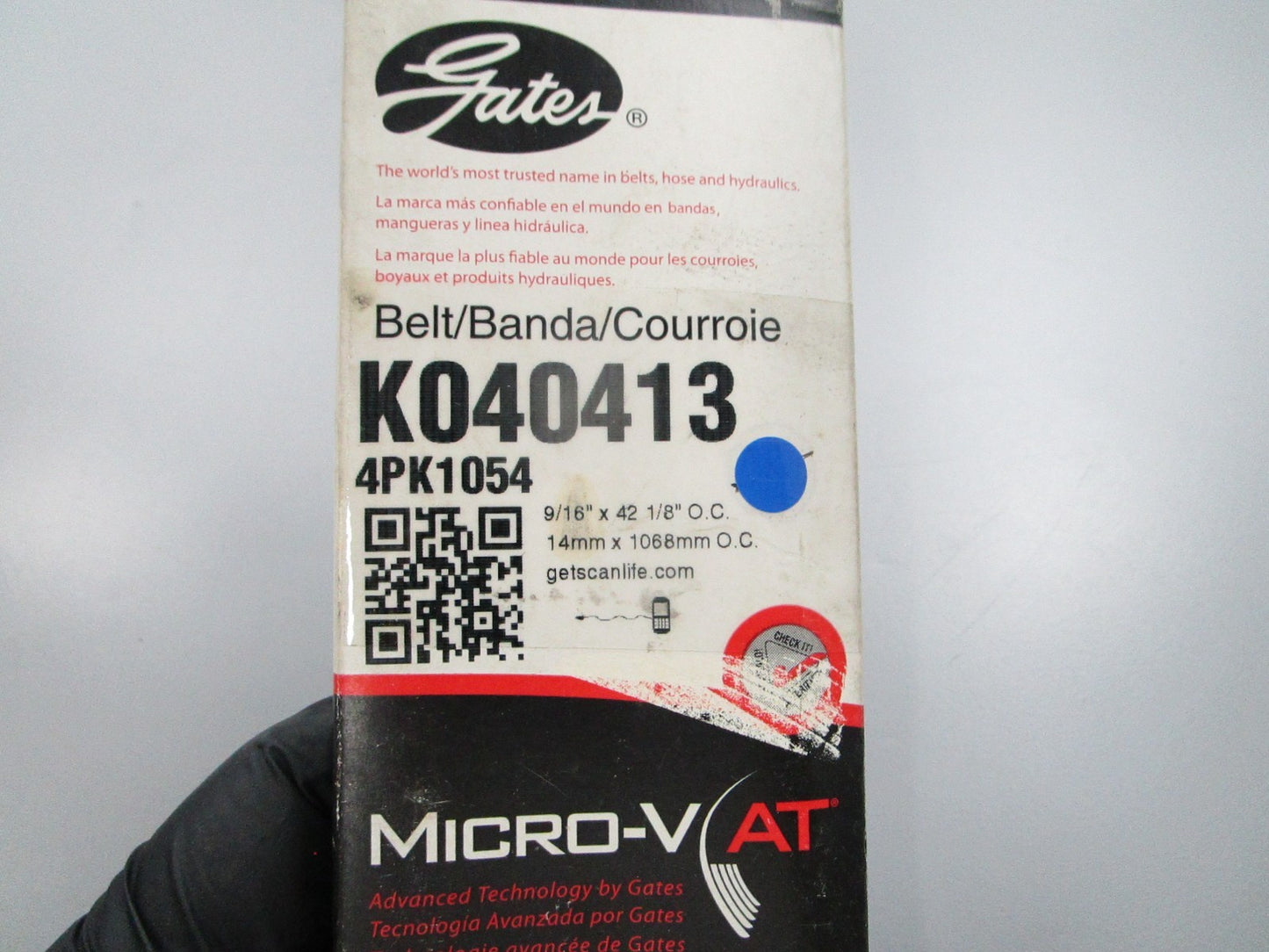 NEW K040413 Gates Micro-V Serpentine Belt 0810