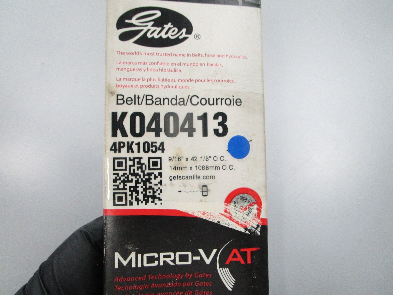 NEW K040413 Gates Micro-V Serpentine Belt 0810