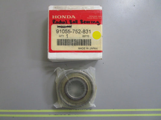 *NEW OEM* 0810 Honda Radial Ball Bearing 91055-752-831