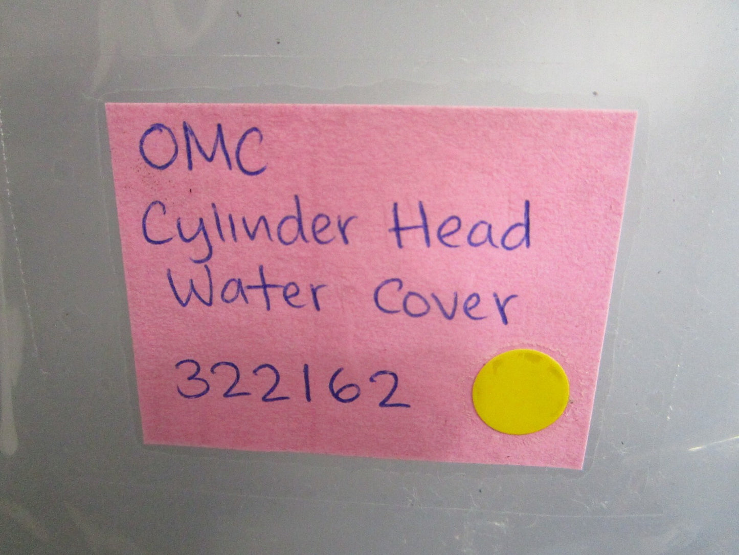 *NEW OEM* 0820 OMC Johnson Evinrude Cylinder Head Water Cover 322162 0322162