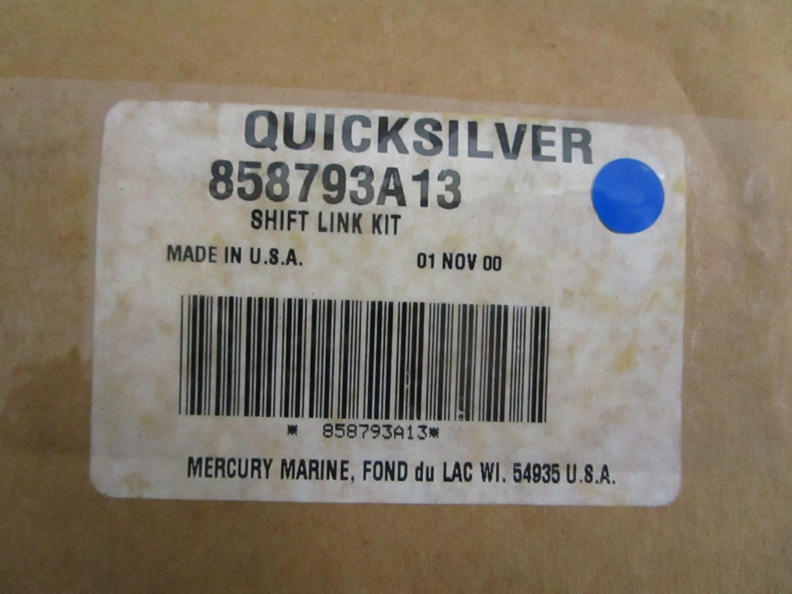 NEW OEM 858793A13 Mercury Quicksilver Shift Link Kit 0820