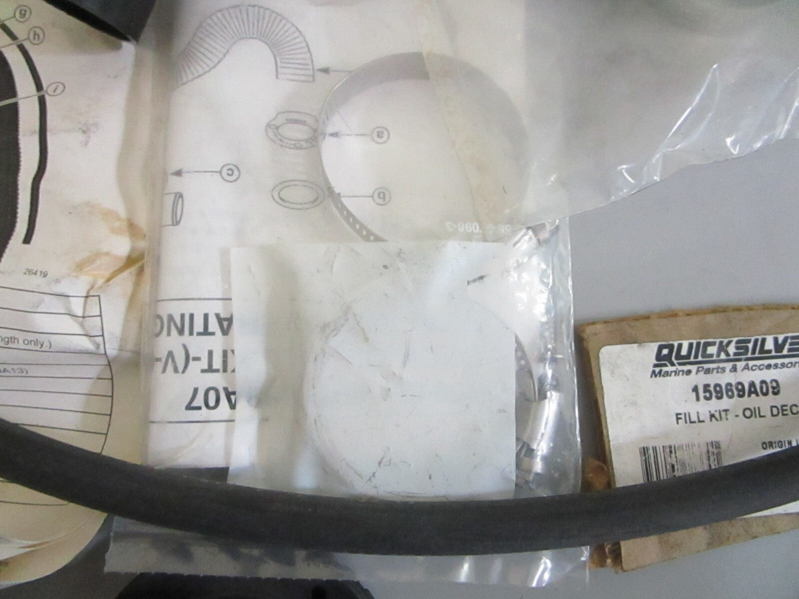 *NEW OEM* 0820 Mercury Quicksilver Oil Deck Fill Kit 15969A09