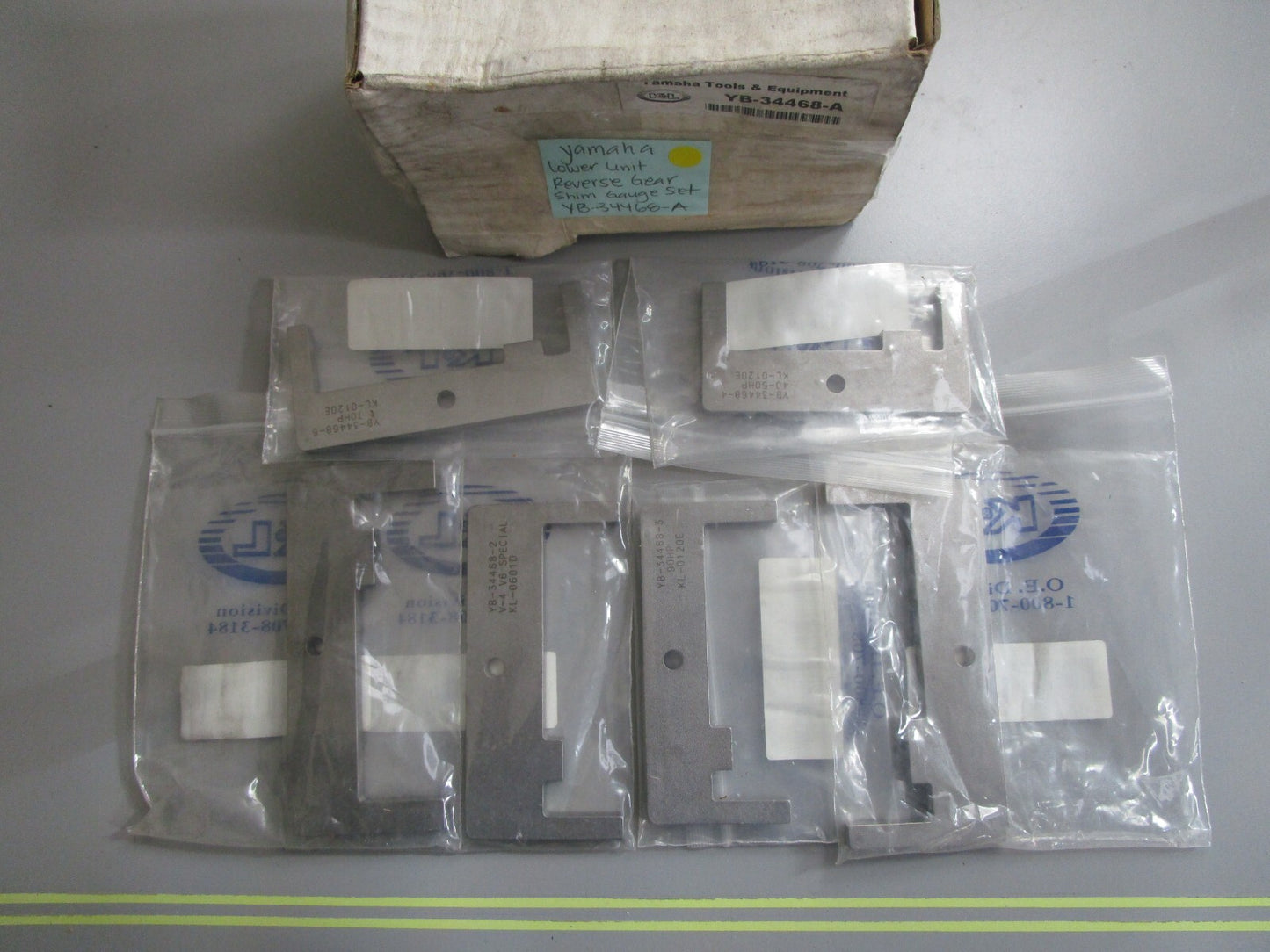 *NEW OEM* 0820 Yamaha Lower Unit Reverse Gear Shim Gauge Kit YB-34468-A