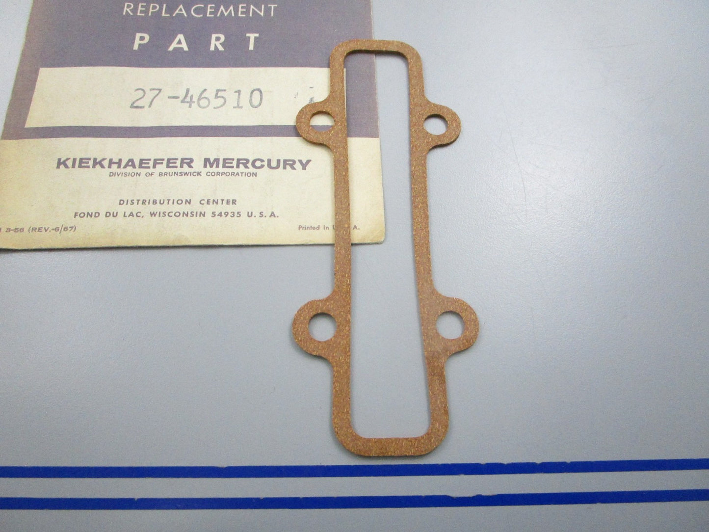 NEW OEM 27-46510 Mercury Quicksilver Gasket 0810
