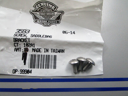 *NEW OEM* (LOT OF 3) 0810 Harley Davidson Saddle Boig Bracket Screw 3593