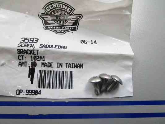*NEW OEM* (LOT OF 3) 0810 Harley Davidson Saddle Boig Bracket Screw 3593