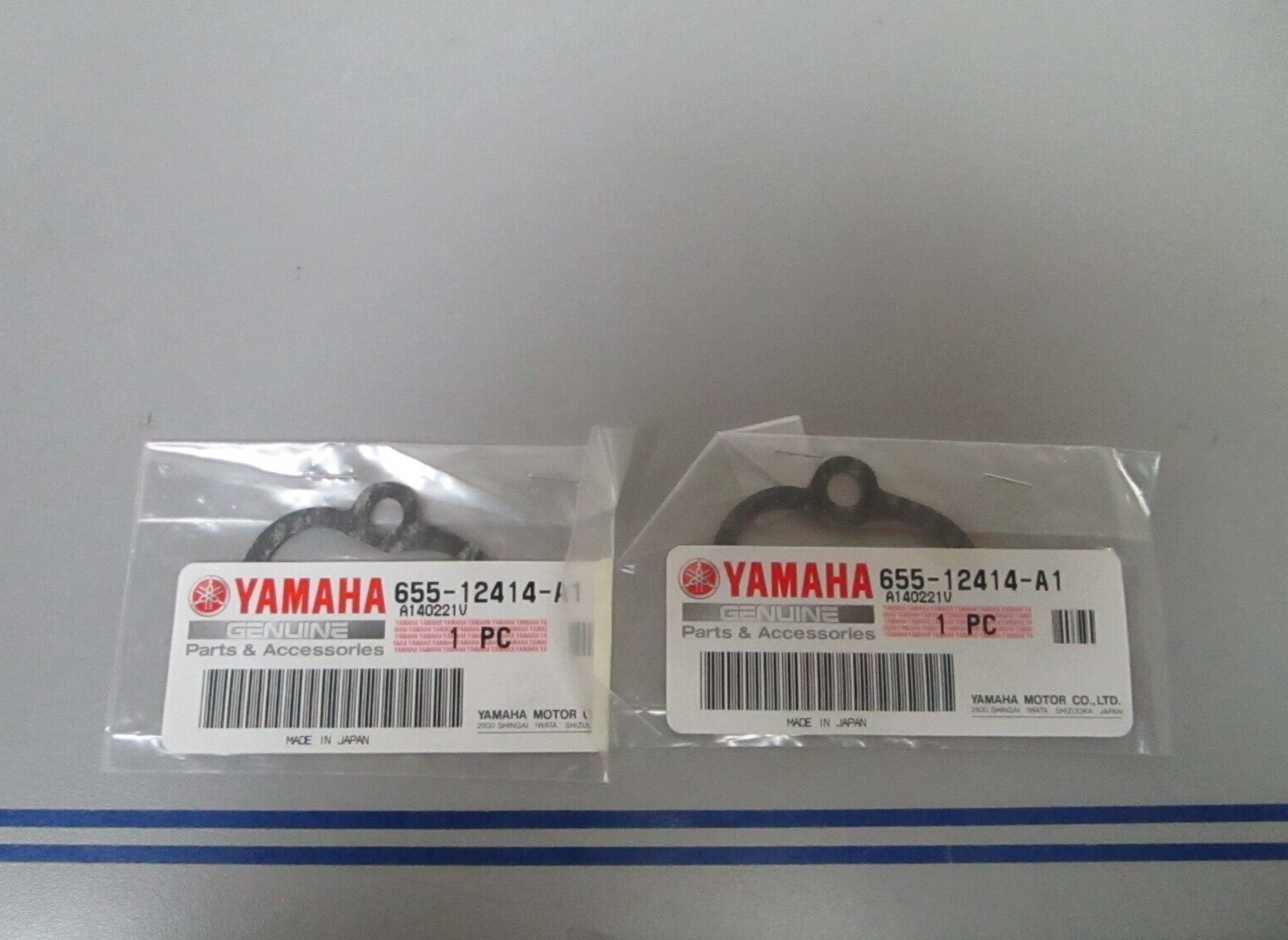 *NEW OEM* (LOT OF 2) 0810 Yamaha Gasket 655-12414-A1-00