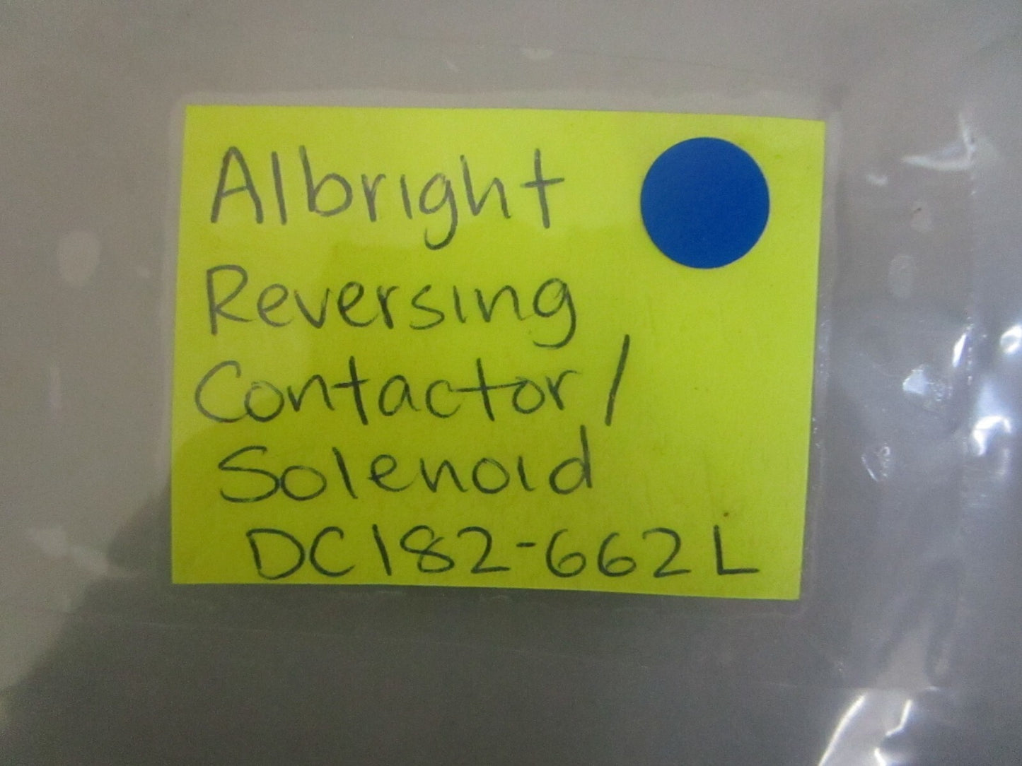 *NEW* 0820 Albright Reversing Contactor/Solenoid DC182-662L